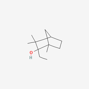 2-Ethyl-1,3,3-trimethylbicyclo[2.2.1]heptan-2-ol chemical structure (CAS 18368-91-7)