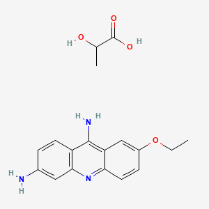 7-Ethoxyacridine-3,9-diamine 2-hydroxypropanoate chemical structure (CAS 1837-57-6)