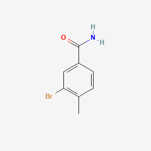 3-Bromo-4-methylbenzamide chemical structure (CAS 183723-09-3)