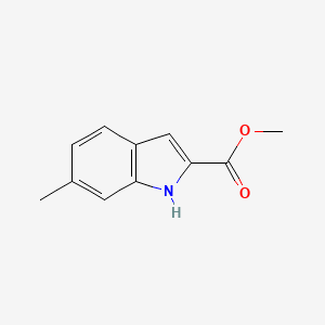 Methyl 6-methyl-1H-indole-2-carboxylate chemical structure (CAS 18377-65-6)
