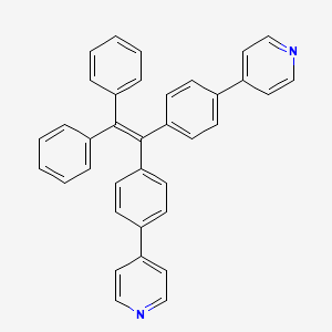4,4'-((2,2-Diphenylethene-1,1-diyl)bis(4,1-phenylene))dipyridine chemical structure (CAS 1839090-56-0)