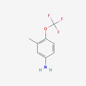 3-Methyl-4-(trifluoromethoxy)aniline chemical structure (CAS 183945-52-0)