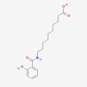 10-(2-Hydroxybenzamido)decanoic acid chemical structure (CAS 183990-65-0)