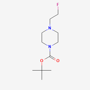 tert-Butyl 4-(2-fluoroethyl)piperazine-1-carboxylate chemical structure (CAS 184042-58-8)