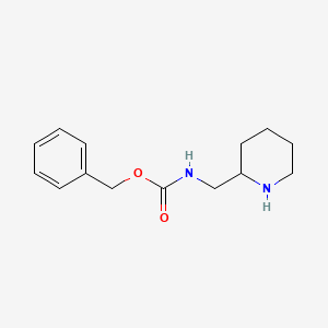 Benzyl (piperidin-2-ylmethyl)carbamate chemical structure (CAS 184044-09-5)