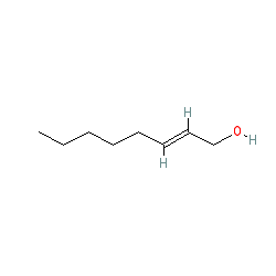 Trans-2-octen-1-ol chemical structure (CAS 18409-17-1)