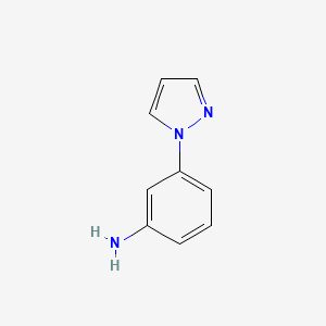 3-(1-Pyrazolyl)aniline chemical structure (CAS 184097-88-9)