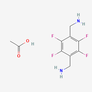 (Perfluoro-1,4-phenylene)dimethanamine acetate chemical structure (CAS 1841081-54-6)