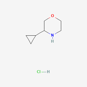 3-Cyclopropylmorpholine hydrochloride chemical structure (CAS 1841081-61-5)