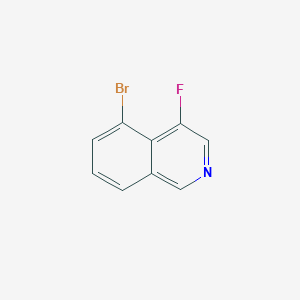 5-Bromo-4-fluoroisoquinoline chemical structure (CAS 1841081-73-9)