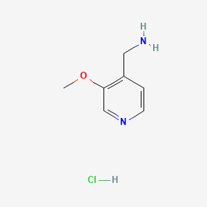 (3-Methoxypyridin-4-yl)methanamine hydrochloride chemical structure (CAS 1841081-76-2)