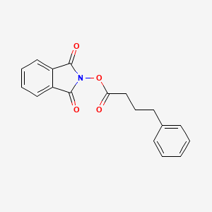 1,3-Dioxoisoindolin-2-yl 4-phenylbutanoate chemical structure (CAS 1841512-58-0)