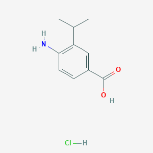 4-Amino-3-isopropylbenzoic acid hydrochloride chemical structure (CAS 184163-19-7)