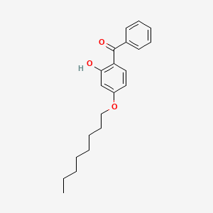 (2-Hydroxy-4-(octyloxy)phenyl)(phenyl)methanone chemical structure (CAS 1843-05-6)