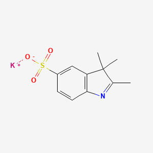 Potassium 2,3,3-trimethyl-3H-indole-5-sulfonate chemical structure (CAS 184351-56-2)