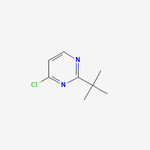 2-tert-Butyl-4-chloropyrimidine chemical structure (CAS 18436-67-4)