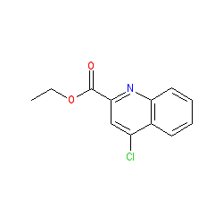 Ethyl 4-chloroquinoline-2-carboxylate chemical structure (CAS 18436-69-6)