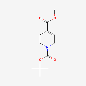 1-tert-Butyl 4-methyl 5,6-dihydropyridine-1,4(2H)-dicarboxylate chemical structure (CAS 184368-74-9)