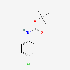 tert-Butyl (4-chlorophenyl)carbamate chemical structure (CAS 18437-66-6)