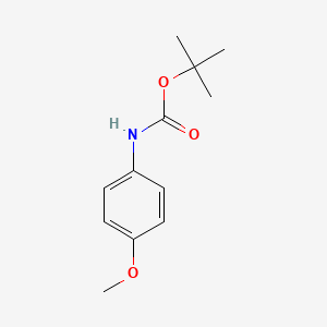 tert-Butyl (4-methoxyphenyl)carbamate chemical structure (CAS 18437-68-8)