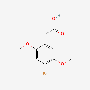 2-(4-Bromo-2,5-dimethoxyphenyl)acetic acid chemical structure (CAS 184473-59-4)