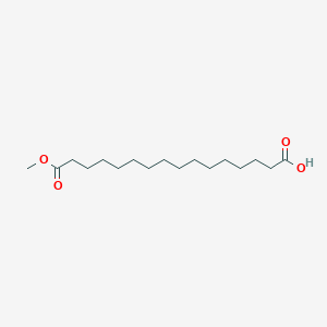 16-Methoxy-16-oxohexadecanoic acid chemical structure (CAS 18451-85-9)