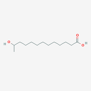 12-Hydroxytridecanoic acid chemical structure (CAS 18451-97-3)