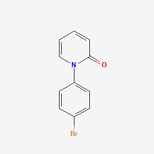 1-(4-Bromophenyl)pyridin-2(1H)-one chemical structure (CAS 1845694-31-6)