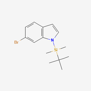 6-Bromo-1-(tert-butyldimethylsilyl)-1H-indole chemical structure (CAS 184637-11-4)