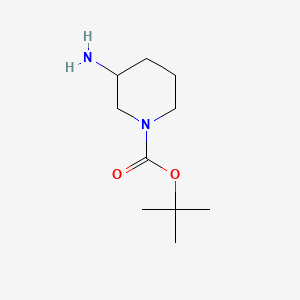 tert-Butyl 3-aminopiperidine-1-carboxylate chemical structure (CAS 184637-48-7)