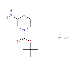 tert-Butyl 3-aminopiperidine-1-carboxylate chemical structure (CAS 184637-48-7)