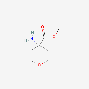 Methyl 4-Aminotetrahydropyran-4-carboxylate chemical structure (CAS 184698-41-7)