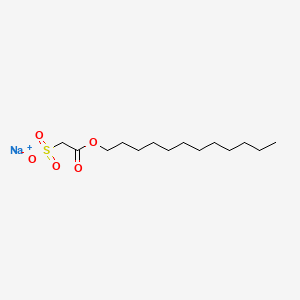 Sodium 2-(dodecyloxy)-2-oxoethanesulfonate chemical structure (CAS 1847-58-1)