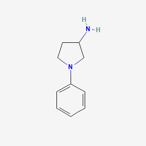 1-Phenylpyrrolidin-3-amine chemical structure (CAS 18471-41-5)