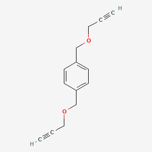 1,4-Bis((prop-2-yn-1-yloxy)methyl)benzene chemical structure (CAS 18473-19-3)