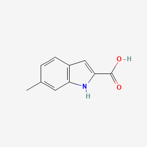 6-Methyl-1H-indole-2-carboxylic acid chemical structure (CAS 18474-59-4)