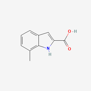 7-Methyl-1H-indole-2-carboxylic acid chemical structure (CAS 18474-60-7)