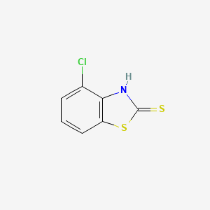 4-Chlorobenzo[d]thiazole-2-thiol chemical structure (CAS 1849-65-6)