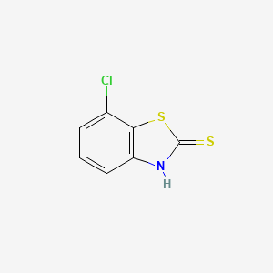 7-Chlorobenzo[d]thiazole-2(3H)-thione chemical structure (CAS 1849-73-6)