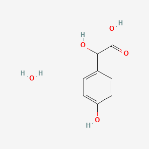 2-Hydroxy-2-(4-hydroxyphenyl)acetic acid hydrate chemical structure (CAS 184901-84-6)