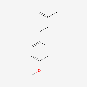 4-(4-Methoxyphenyl)-2-methyl-1-butene chemical structure (CAS 18491-21-9)
