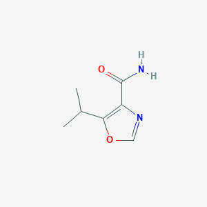 5-Isopropyloxazole-4-carboxamide chemical structure (CAS 1849248-31-2)