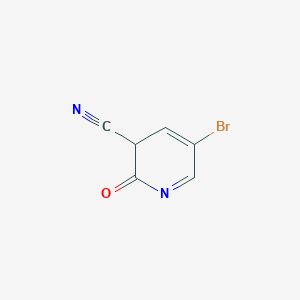 5-Bromo-2-oxo-2,3-dihydropyridine-3-carbonitrile chemical structure (CAS 1849267-26-0)