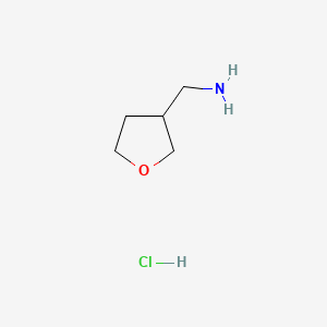 (Tetrahydrofuran-3-yl)methanamine hydrochloride chemical structure (CAS 184950-35-4)