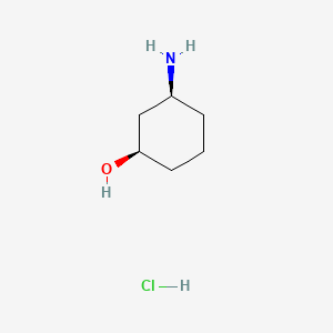 (1R,3S)-3-Aminocyclohexanol hydrochloride chemical structure (CAS 1849594-88-2)