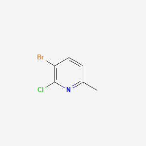 3-Bromo-2-chloro-6-picoline chemical structure (CAS 185017-72-5)