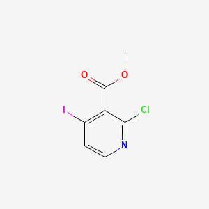 Methyl 2-chloro-4-iodonicotinate chemical structure (CAS 185041-05-8)