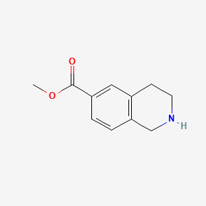 Methyl 1,2,3,4-tetrahydroisoquinoline-6-carboxylate chemical structure (CAS 185057-00-5)