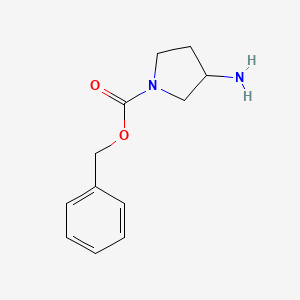 Benzyl 3-aminopyrrolidine-1-carboxylate chemical structure (CAS 185057-50-5)