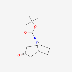 tert-Butyl 3-oxo-8-azabicyclo[3.2.1]octane-8-carboxylate chemical structure (CAS 185099-67-6)